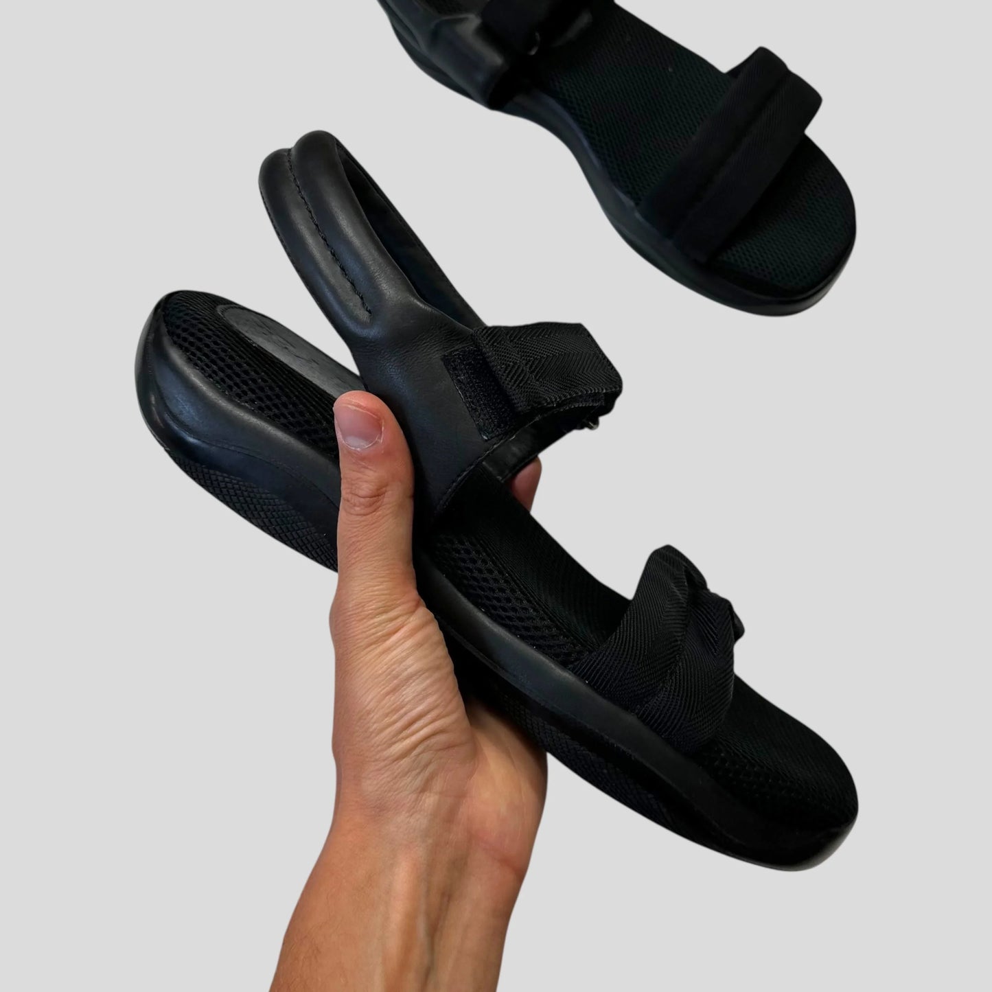 Prada Sport SS99 Mesh + Leather Vibram Sandals - UK9-10
