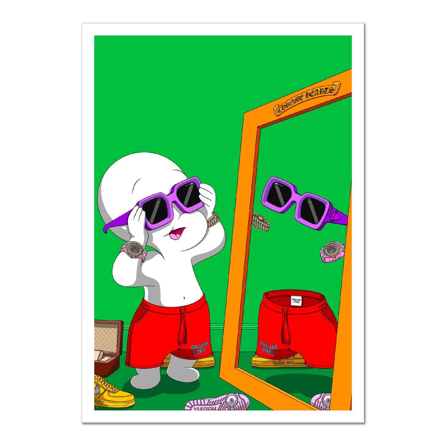 "ONIOMANIA" - LIMITED EDITION ART PRINT | A1, Red