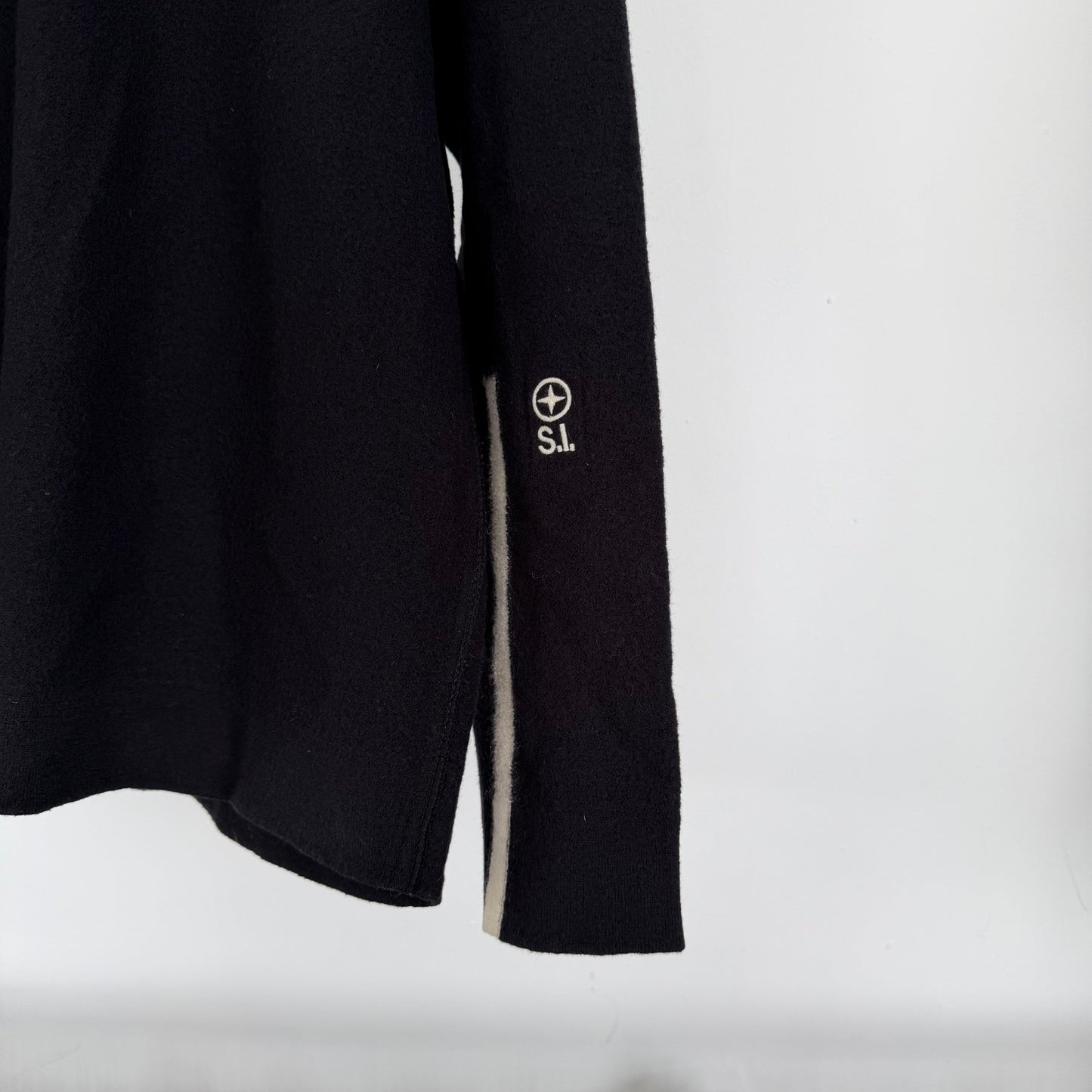 aw2006 stone island denims wool knit jumper | O/S, Multicoloured