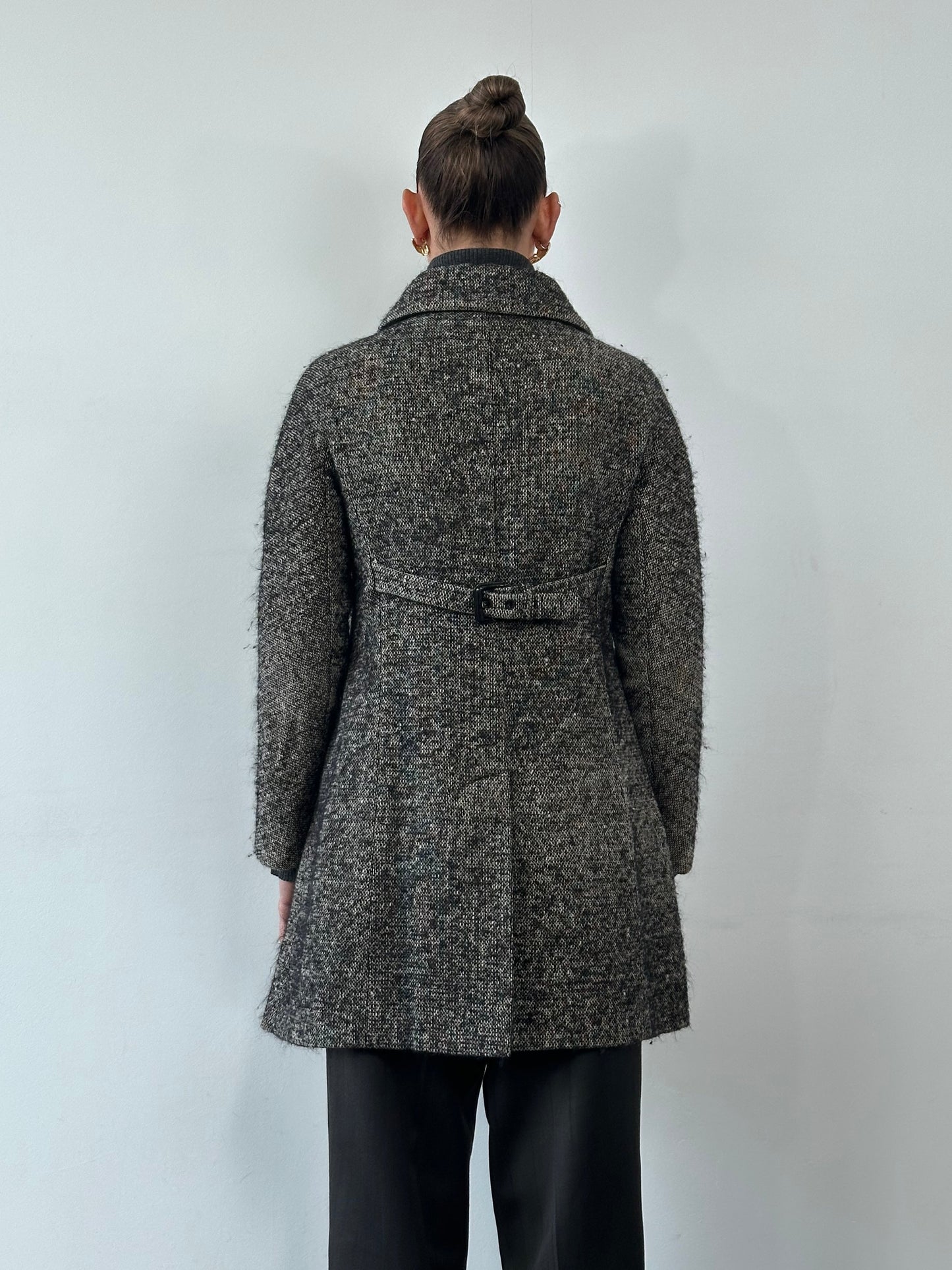 Max Mara Studio Wool Woven Coat - S