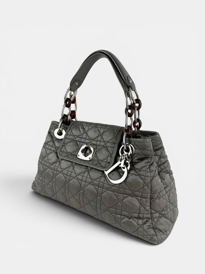 2009 Christian Dior Charming Lock Grey Handbag | O/S, Grey