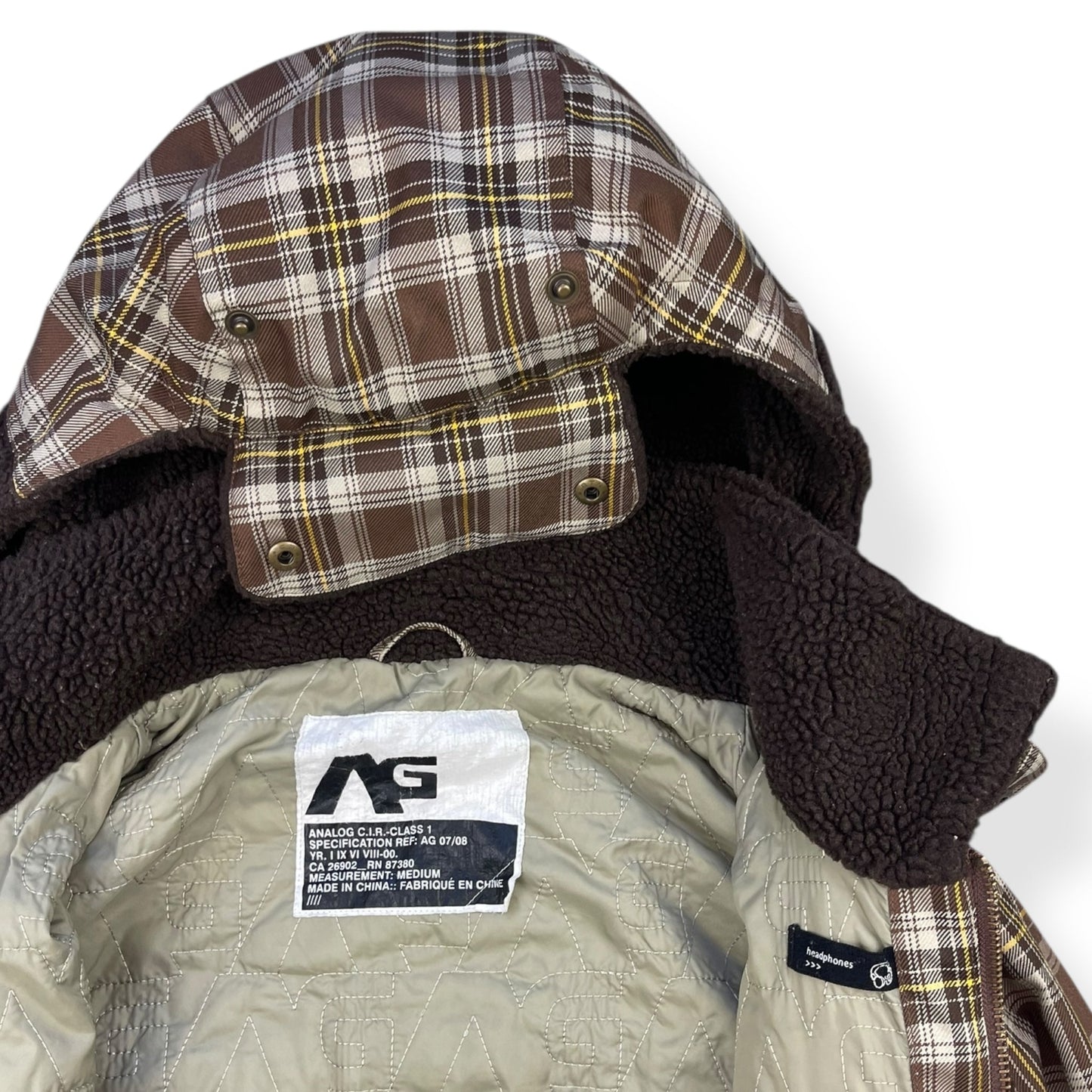 2000's Analog Plaid Trapper Hood Jacket (L) | Default Title, Multicoloured