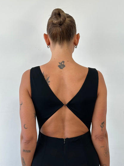 Italian Vintage Cut Out Maxi Dress - S