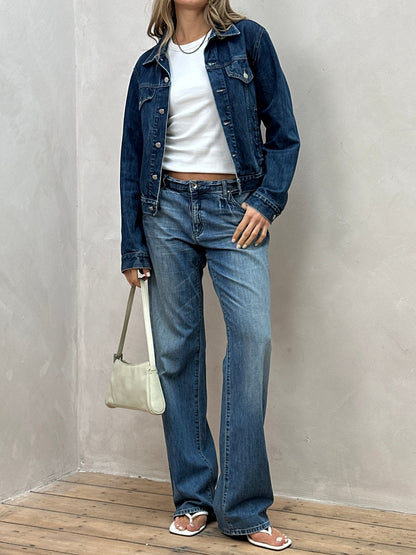 Armani Jeans Mid Wash Denim Jacket - S/M