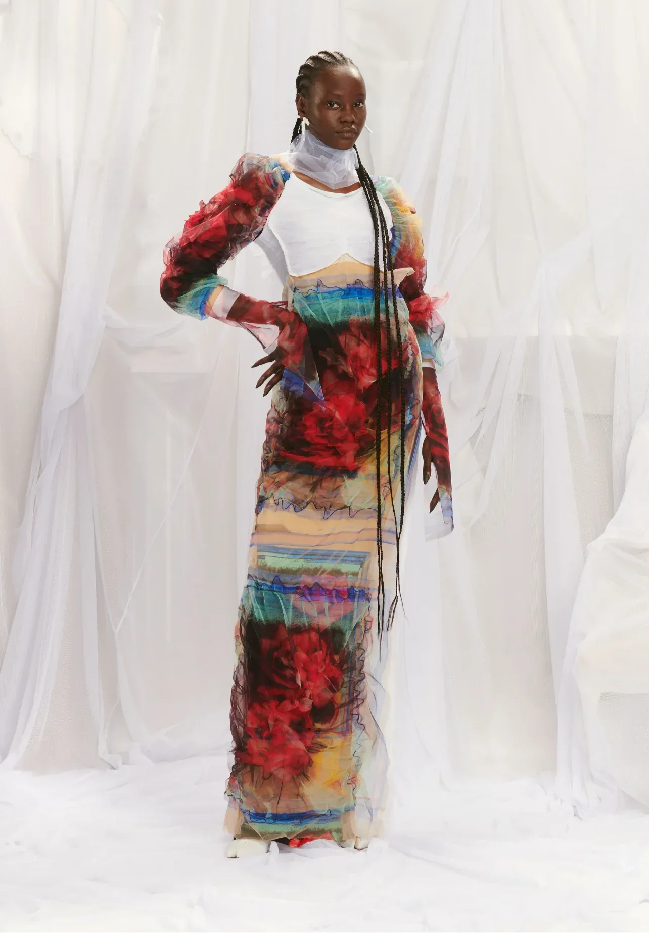 Jean Paul Gaultier 1990s rose dress