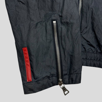 Prada Sport 00’s Metal Nylon + Leather Moto Biker Jacket - IT50 (M) | Default Title, Multicoloured