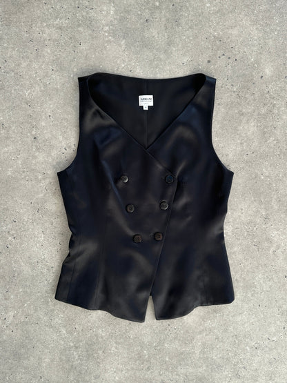 Armani Collezioni 2002 Pure Silk Double Breasted Waistcoat - XS/S