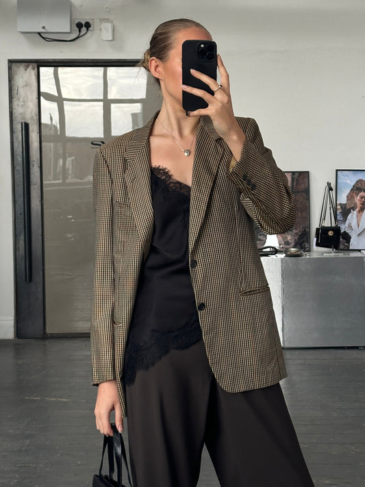 Pal Zileri x Loro Piana Tasmanian Wool Mini Check Blazer - 36R/M