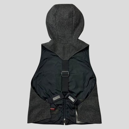 Prada Sport AW99 Technical Wool Ninja Harness Vest - IT42 (S) | Grey