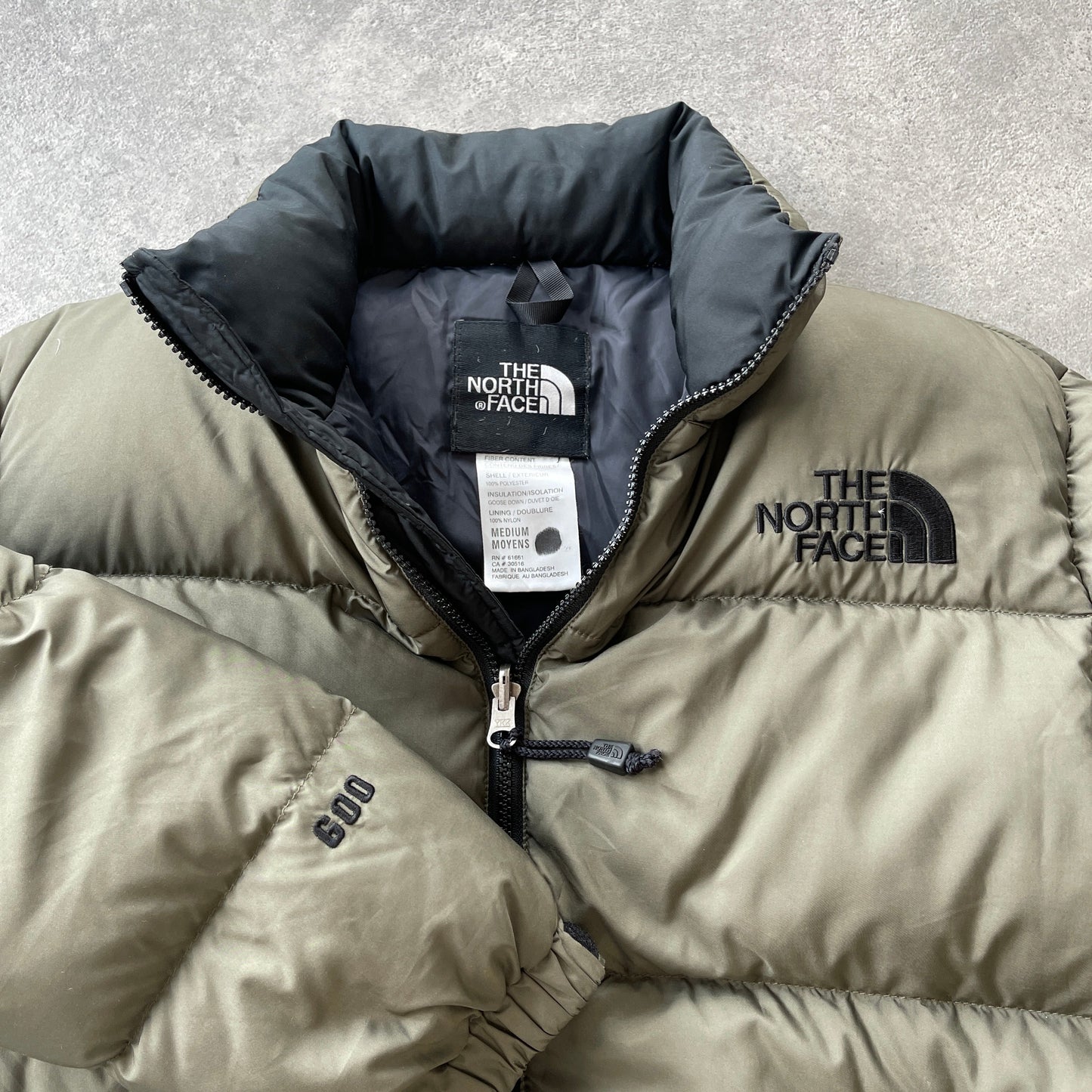 The North Face Nuptse 600 down fill puffer jacket (M)