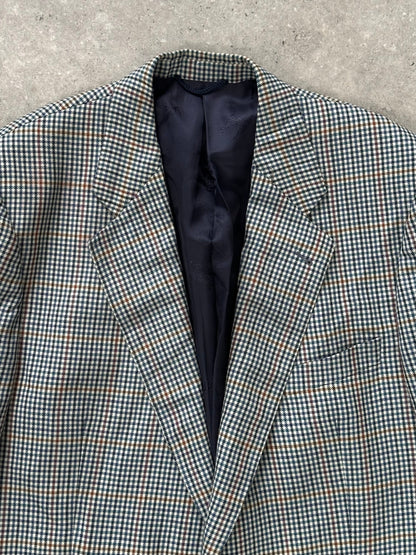 Burberry 1990s Check Pure Wool Single Breasted Blazer - 44R/XL