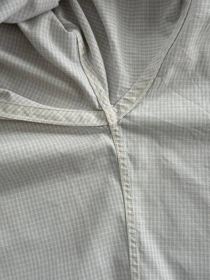 Yves Saint Laurent Pour Homme Cotton Check Short Sleeve Logo Shirt - L