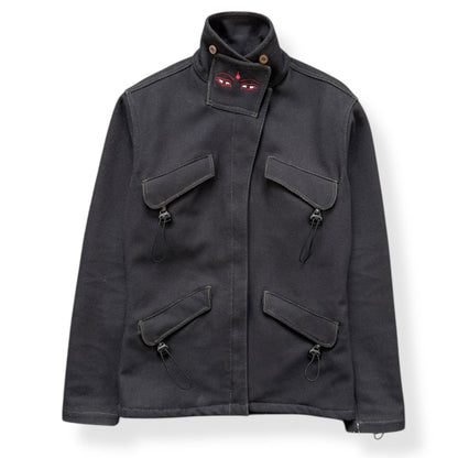 AW99/00 Maharishi Shower Repellent Asymmetric Jacket (S) | Default Title, Black