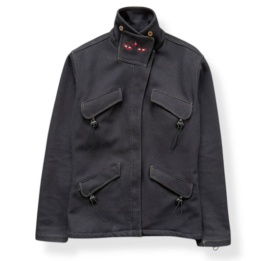 AW99/00 Maharishi Shower Repellent Asymmetric Jacket (S) | Default Title, Black