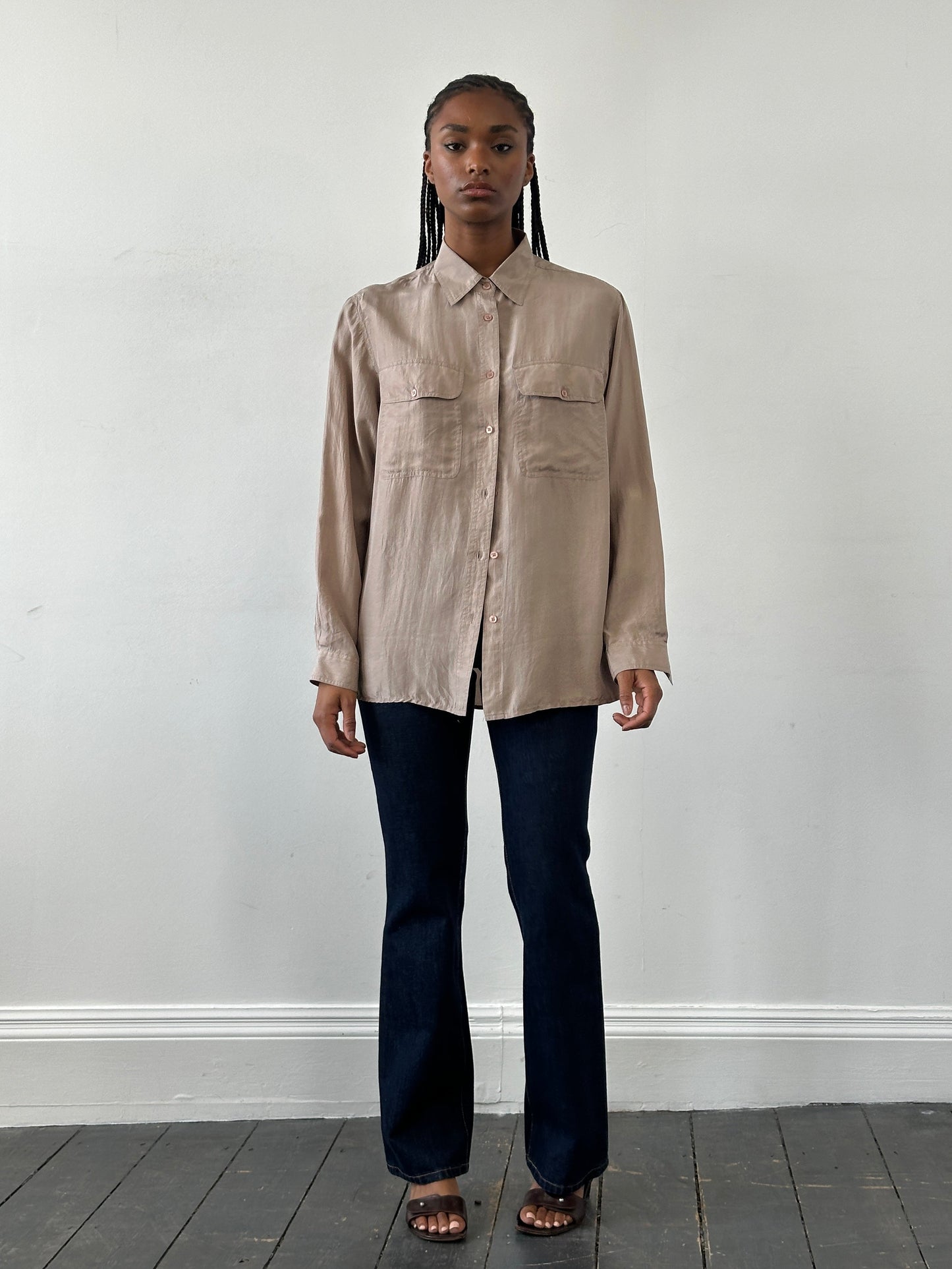 Vintage 1990s Pure Silk Shirt - M/L
