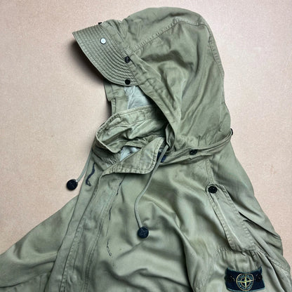 S/S 1988 Sage Green Raso Gommato Vulcanised Rubber Flight Jacket