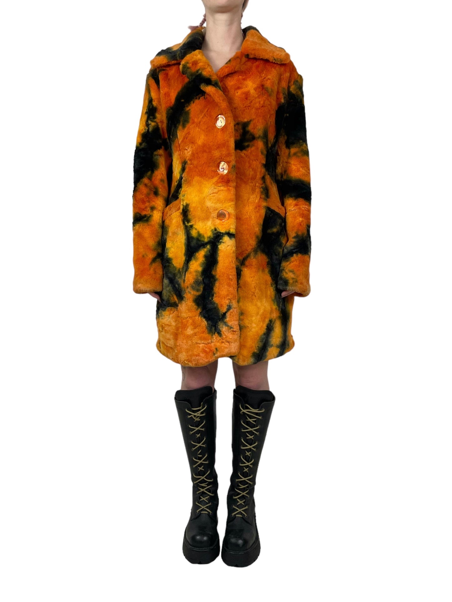 Emanuela 1990s faux fur coat