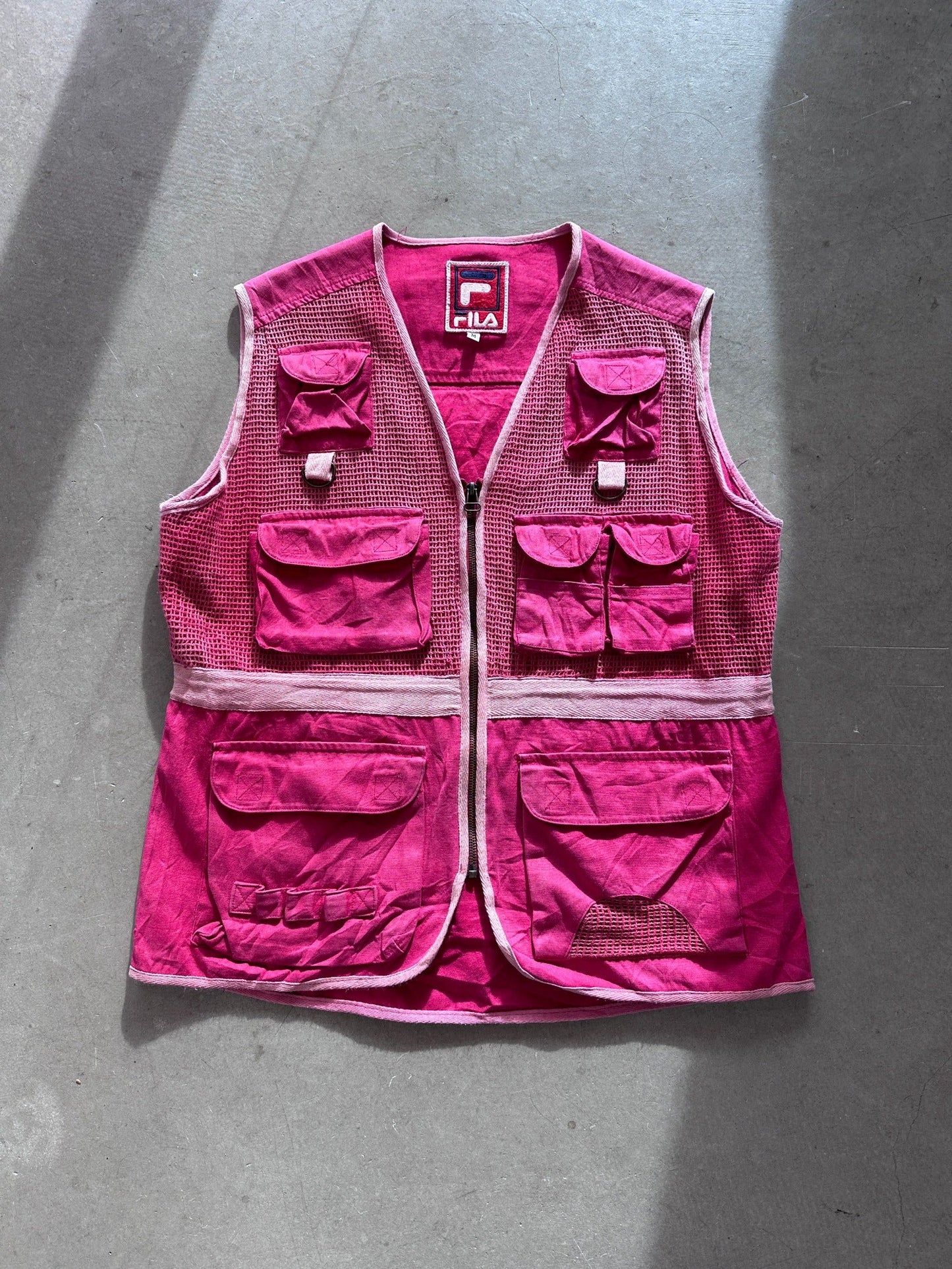 1990's Fila Mesh Vest - M | Medium, Red