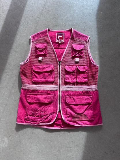1990's Fila Mesh Vest - M | Medium, Red