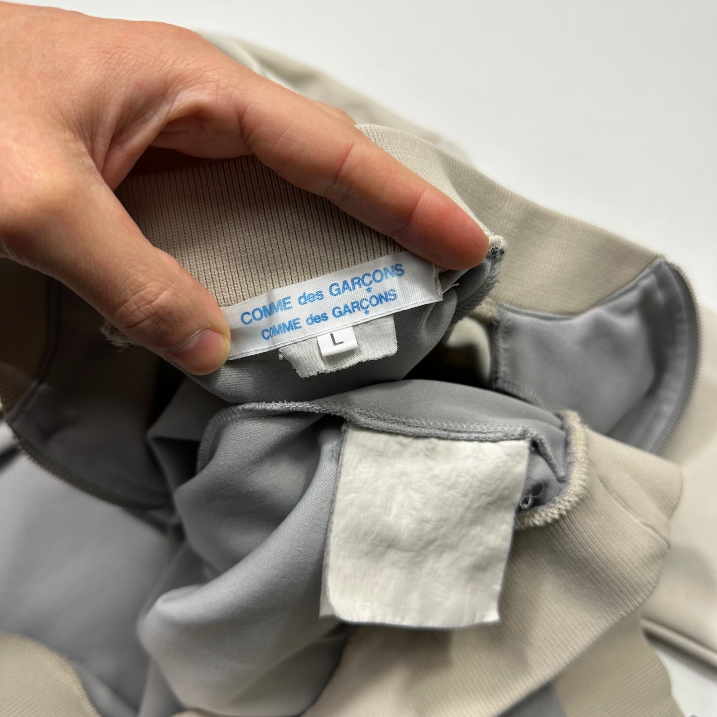 CDG 00’s Comme Comme Logo Bomber Bi-colour Track Jacket - L (S)