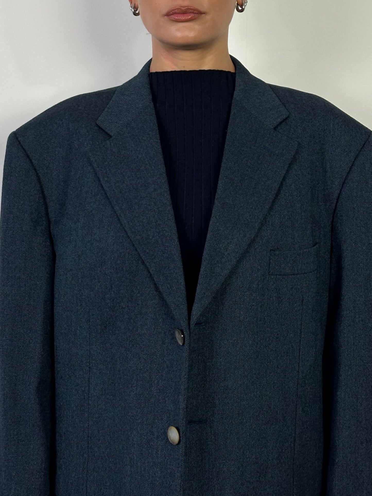 Yves Saint Laurent Rive Gauche 1990s Bespoke Button Blazer - 48R/XXL