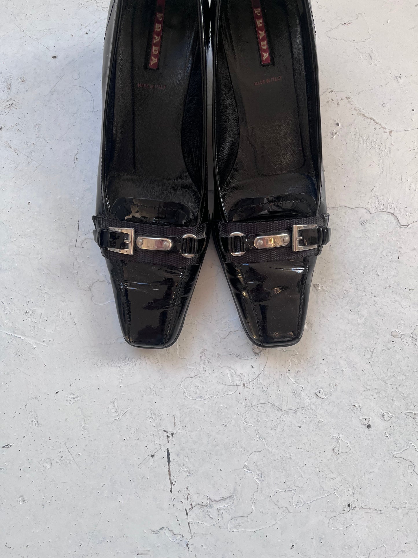 Fw2005 prada sport heels | BLACK, Black