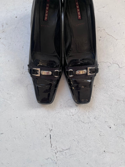 Fw2005 prada sport heels | BLACK, Black