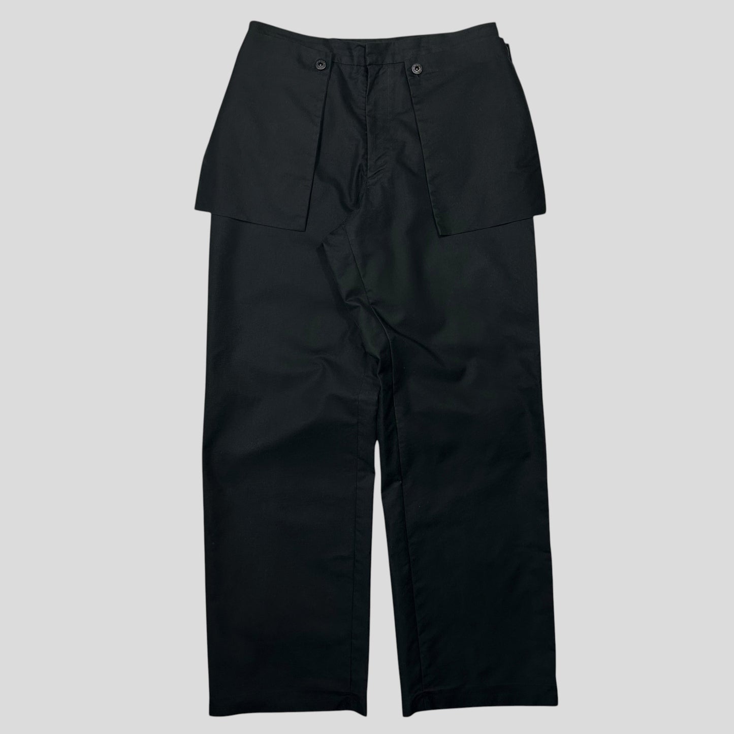 Miu Miu 1999 Modular Hip Pocket Co-nylon Carpenter Trousers - M/L | Default Title, Black