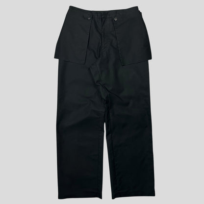Miu Miu 1999 Modular Hip Pocket Co-nylon Carpenter Trousers - M/L | Default Title, Black