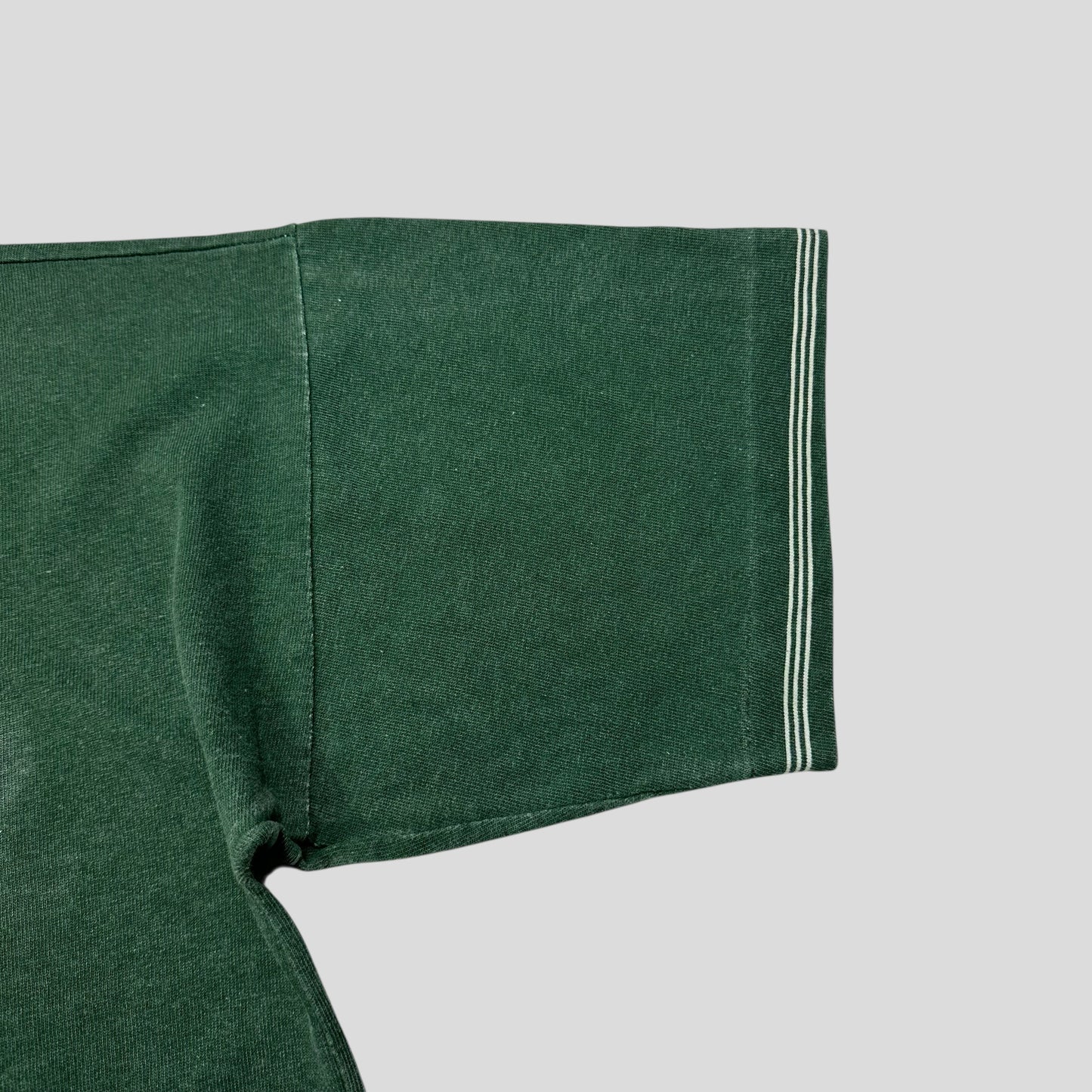 Stone Island 1989 Marina Stripe Washed Green Logo T-shirt - M (L)