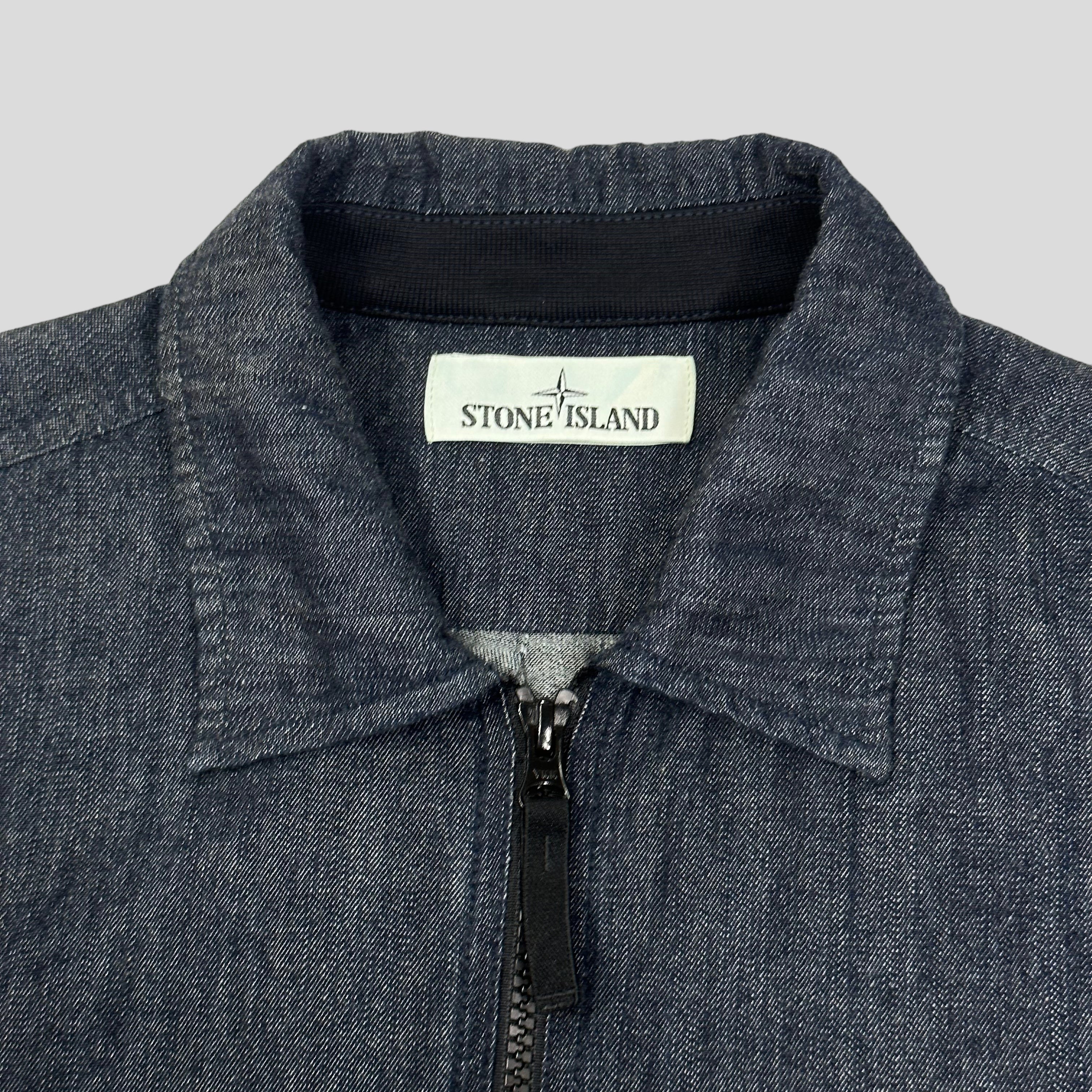 Stone Island Denim Zip Overshirt Jacket - M – Known Source