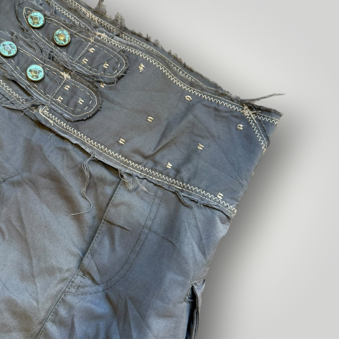 Marithé François Girbaud Midi Skirt S | O/S, Slate Grey