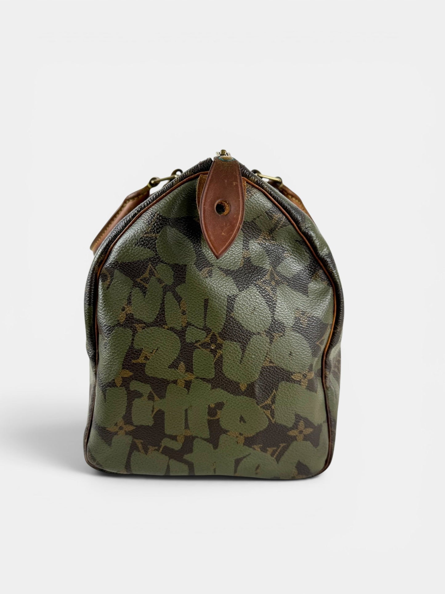 2001 Louis Vuitton x Stephen Sprouse Khaki Graffiti Speedy 30 Handbag | O/S, Multicoloured