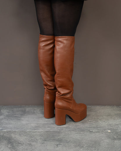 DRIES VAN NOTEN PLATFORM SHOES (EU 38, FITS LIKE 39)