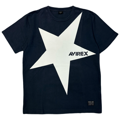 Avirex Star T-Shirt In Navy (L) | Large, Navy