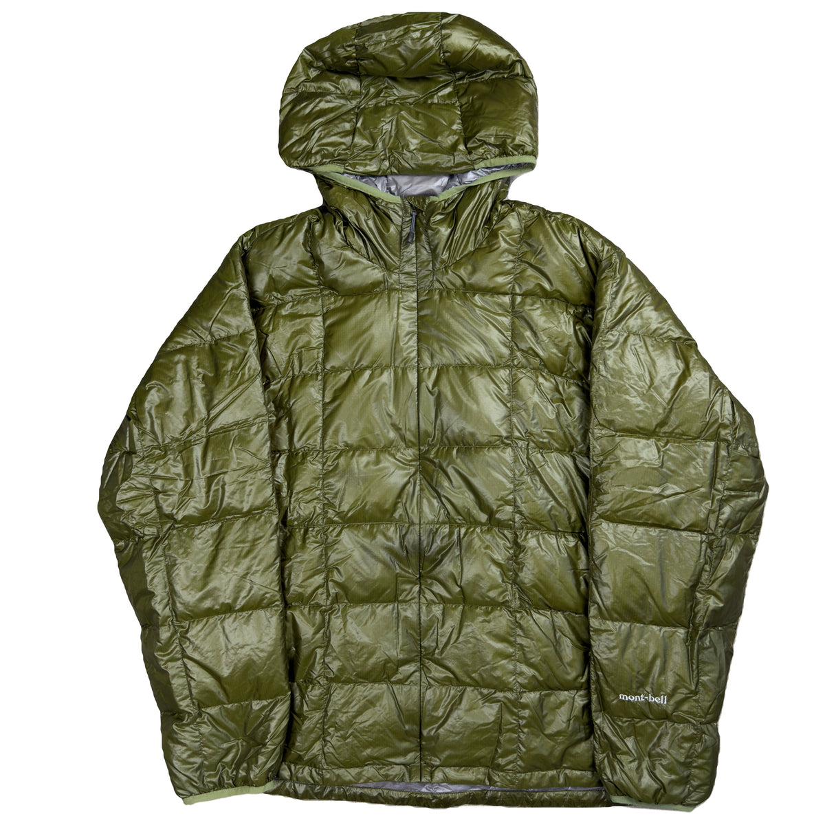 Montbell Superior Down Parka Puffer Jacket In Khaki Green (L) | Large, Green
