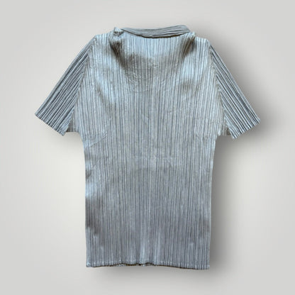 2000's Issey Miyake Pleats Please Button Top | O/S, Grey
