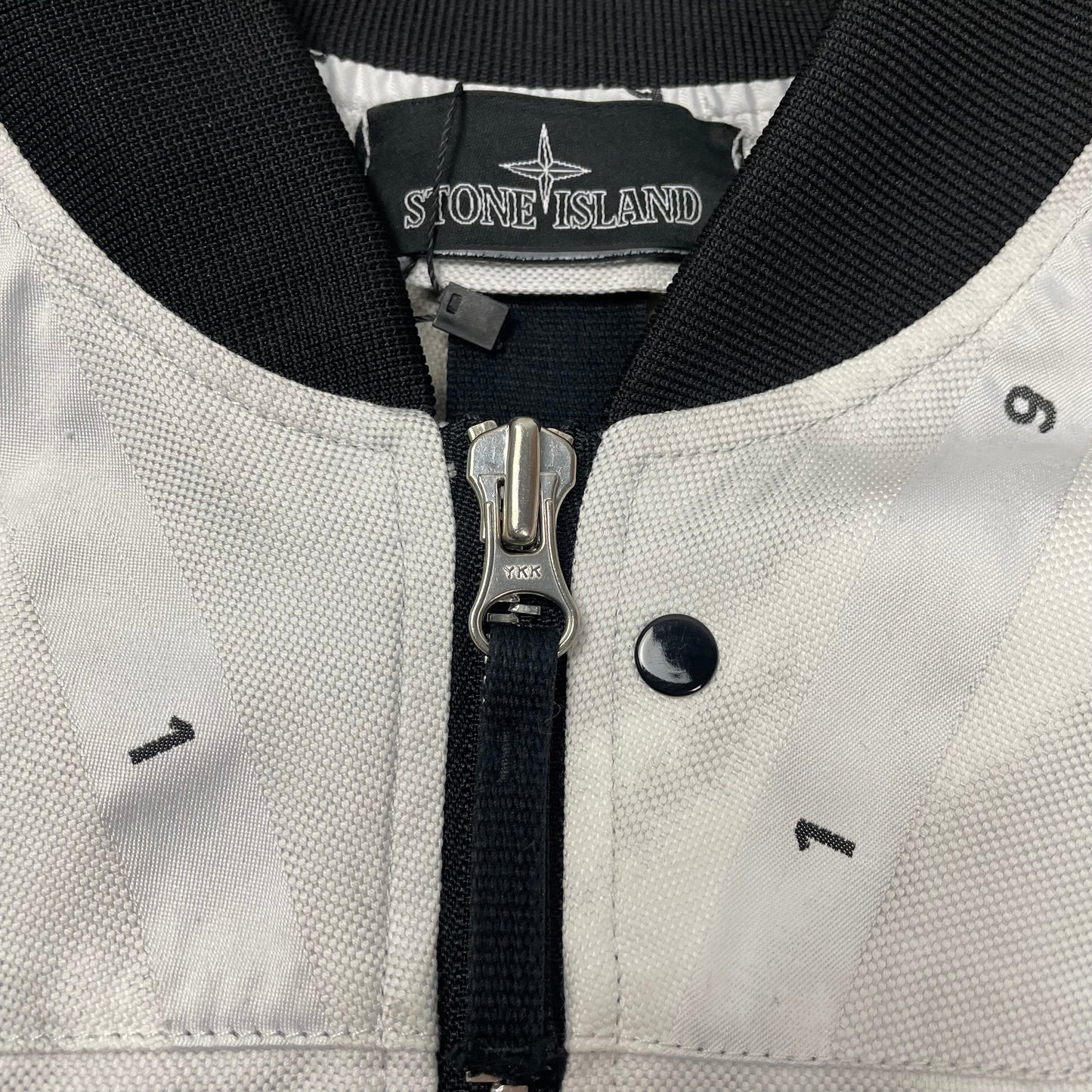 Stone Island Shadow Project DPM Chine Jacquard Bomber, Size Medium | O/S, White