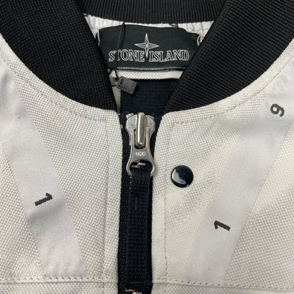 Stone Island Shadow Project DPM Chine Jacquard Bomber, Size Medium | O/S, White
