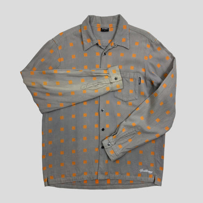 Gallery 1950 00’s Embroidered Squares Heavy Cotton Shirt - L | Default Title, Multicoloured
