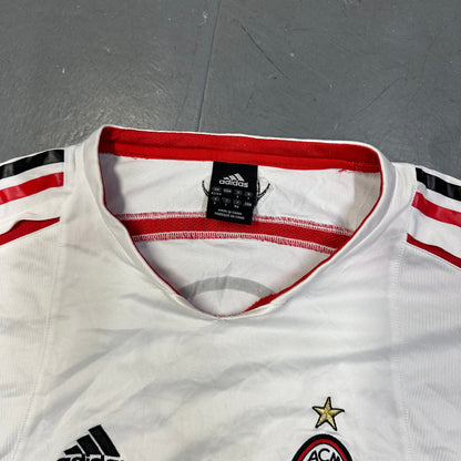 Adidas 2005/06 AC Milan Training Long sleeve Shirt In White & Red ( L )