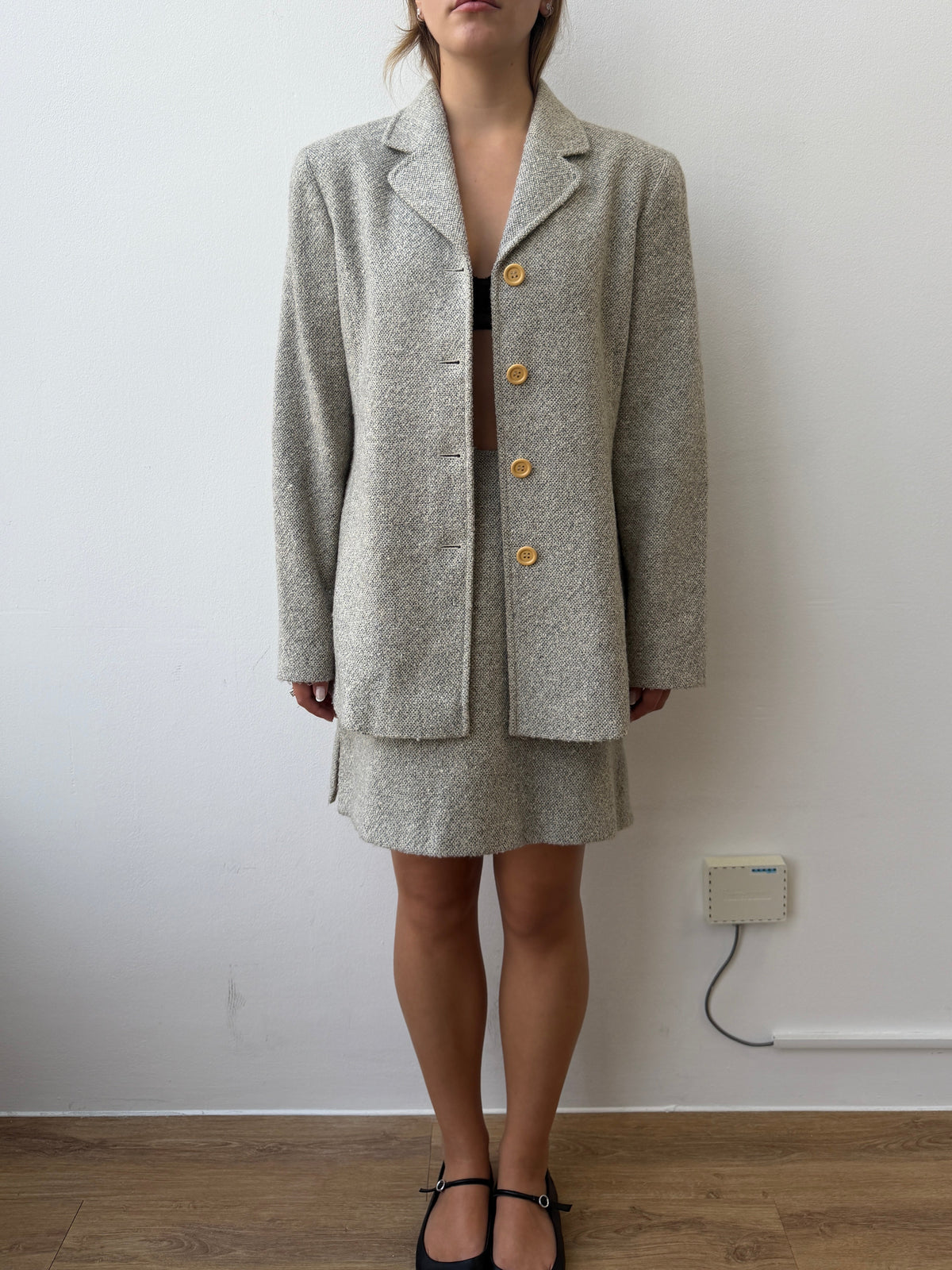 Armani Jeans 90s Wool Blend Set | 42, Beige