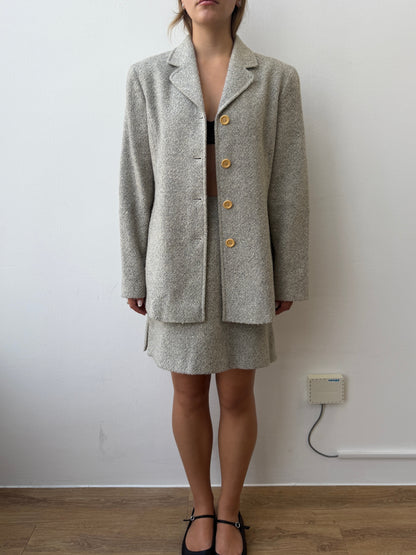 Armani Jeans 90s Wool Blend Set | 42, Beige