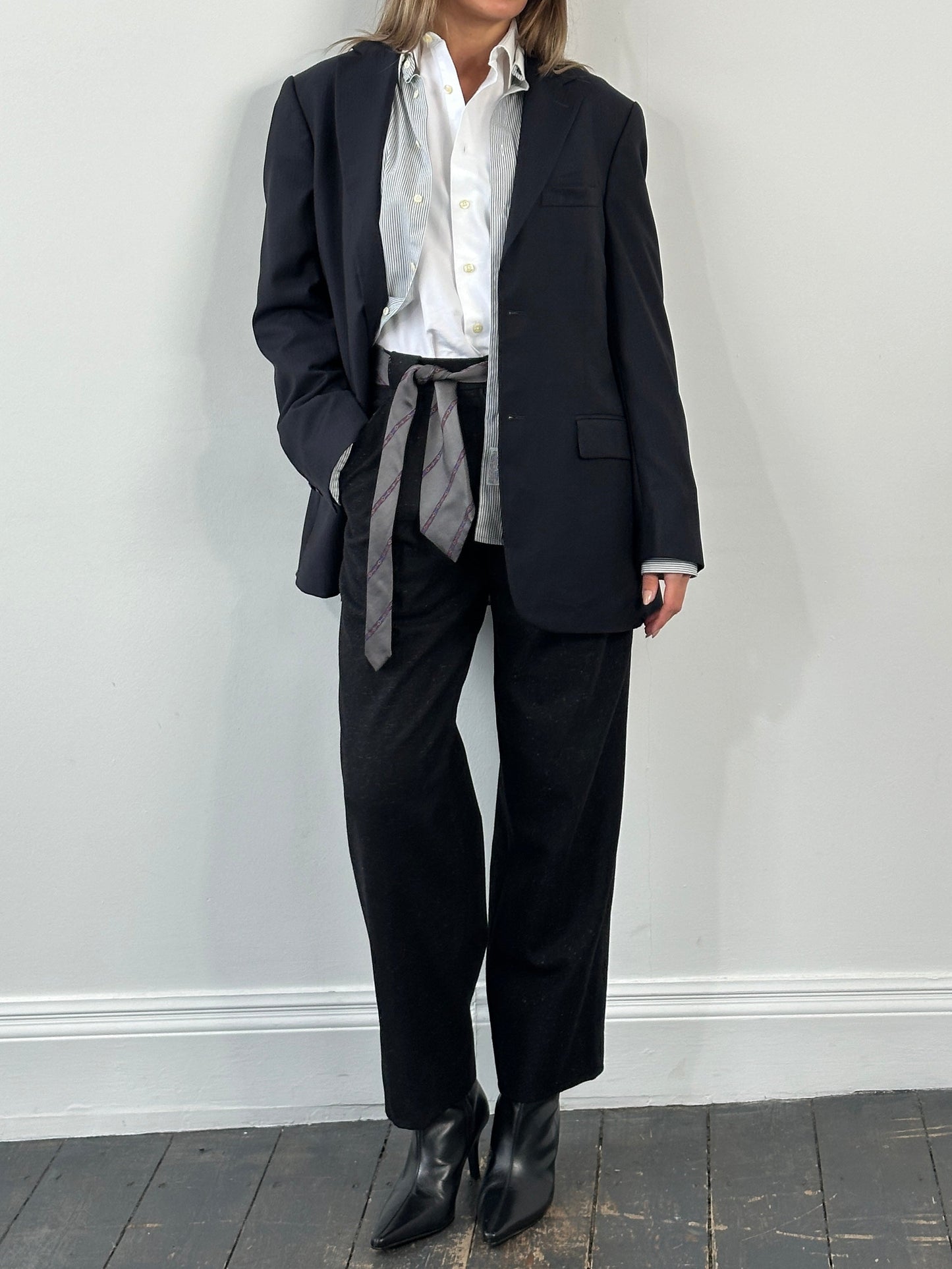 Loro Piana 1990s Pure Wool Single Breasted Blazer - 42R/L