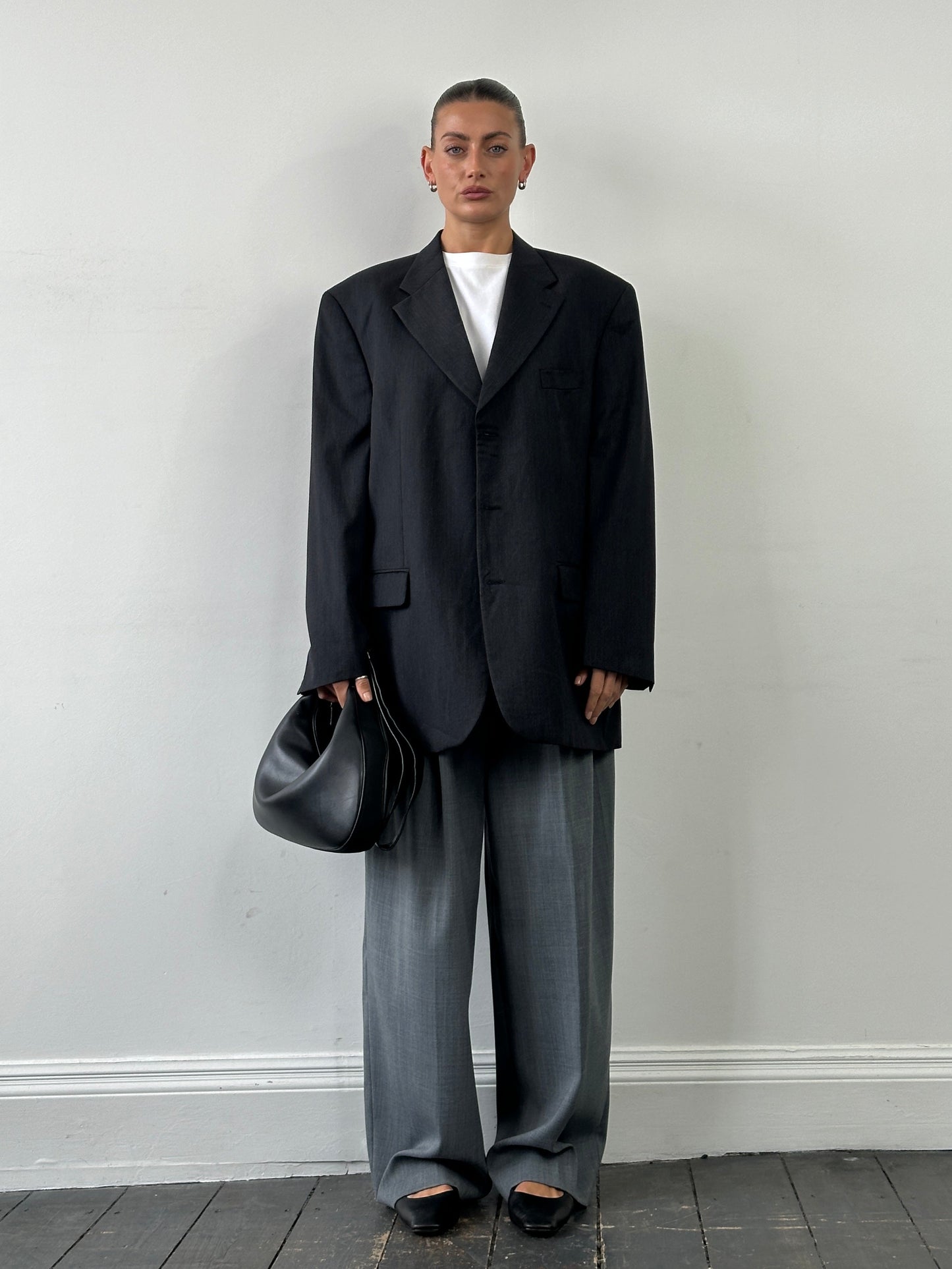 Yves Saint Laurent Pour Homme 1990s Pure Wool Single Breasted Blazer - 48R/XXL