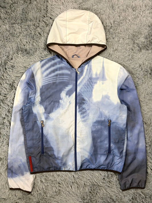 Prada Sport SS00 X-Ray Cloud Hooded Nylon Jacket- IT52 (M/L) | O/S, Multicoloured