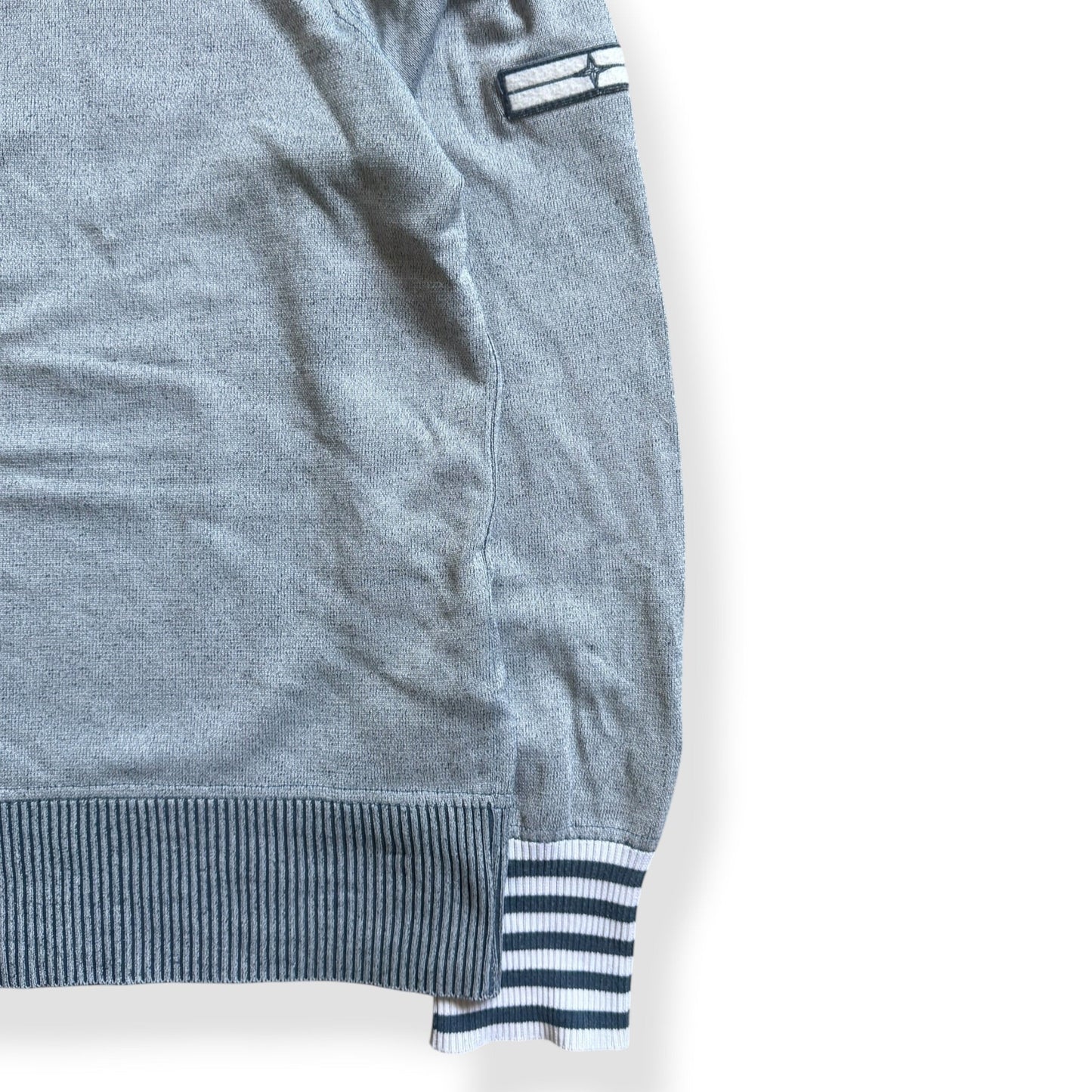 SS2008 Stone Island Denims Striped 1/4 Zip (L) | Large, Multicoloured