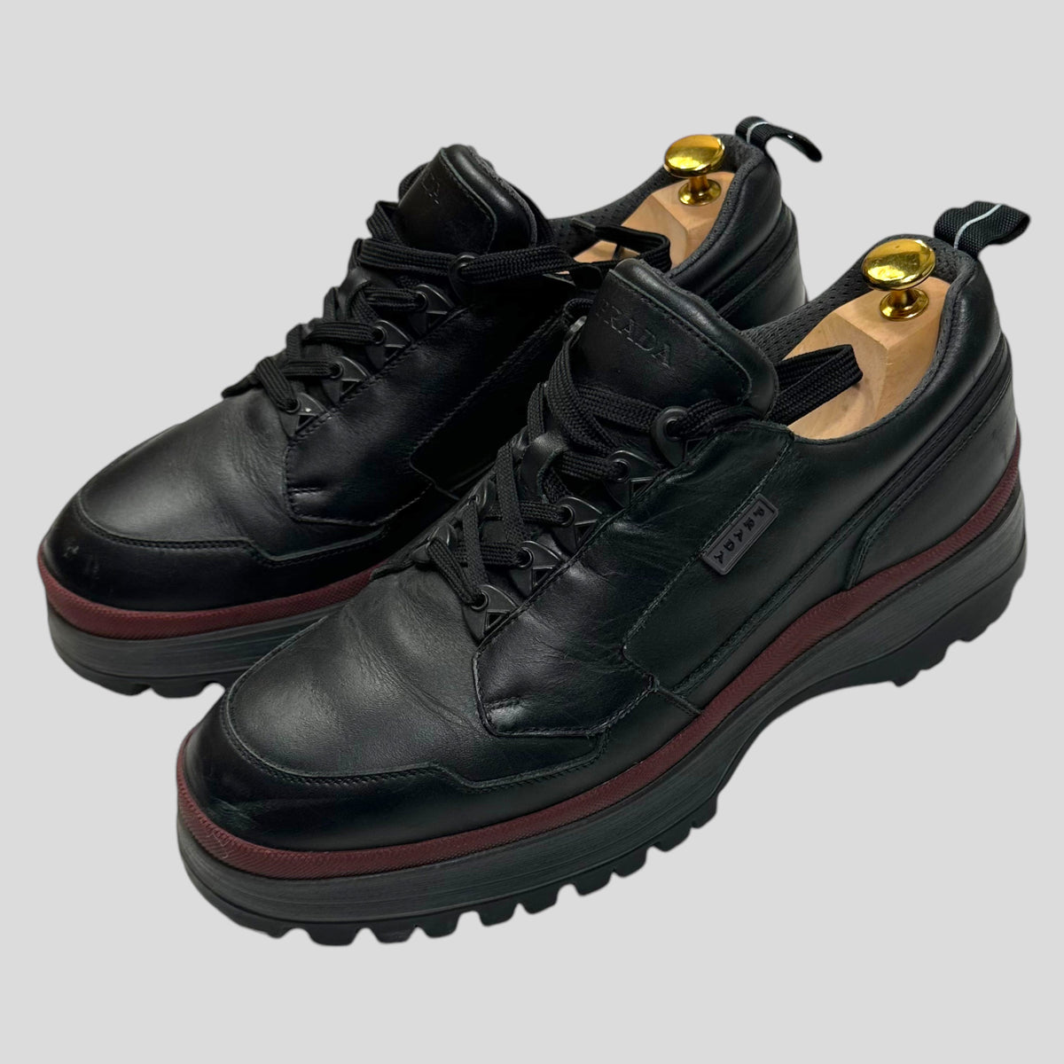 Prada Milano FW18 Leather Low Brixxen Boot - UK9 | Black
