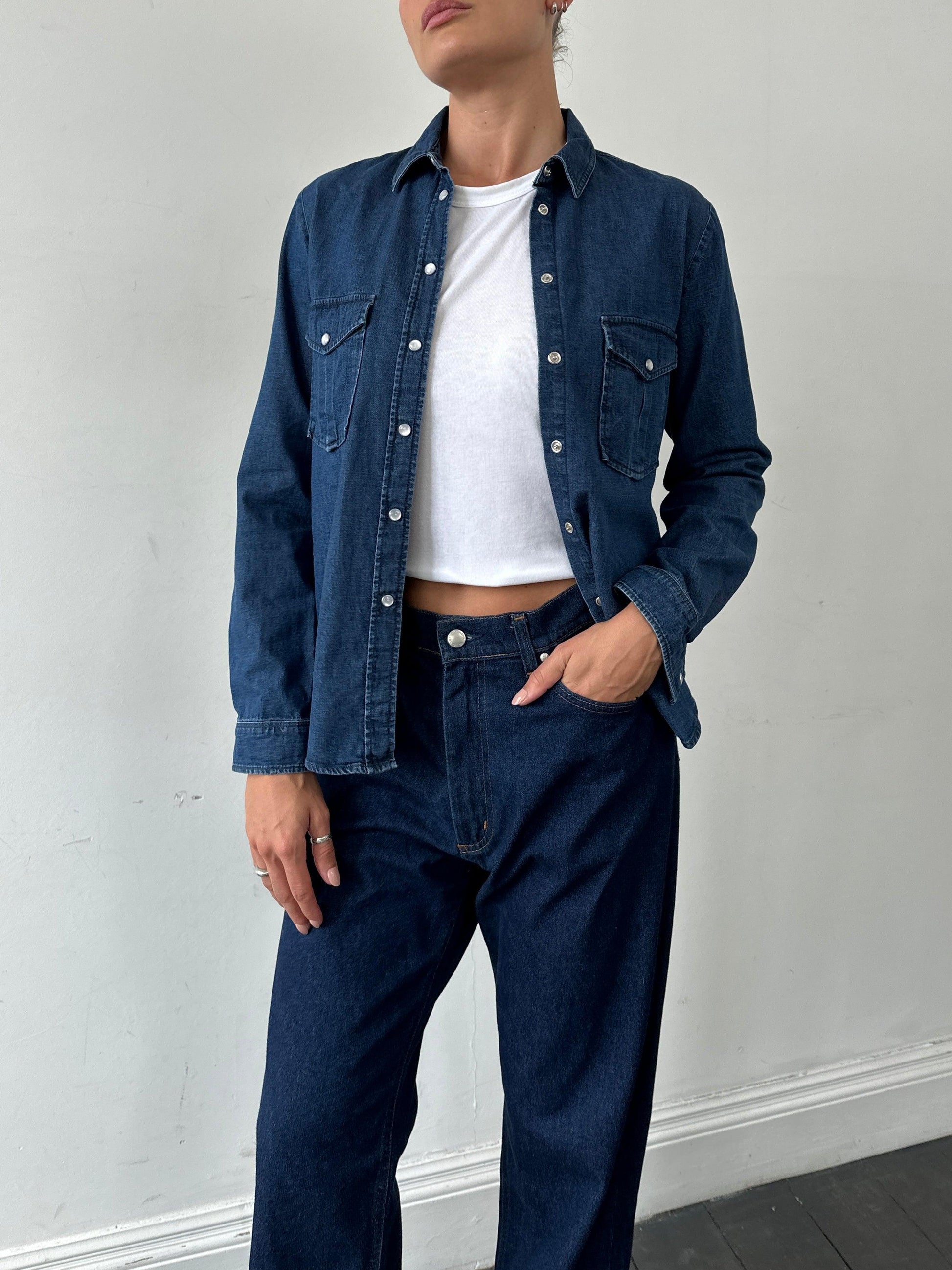 MAX & Co Pure Cotton Denim Shirt - S/M - Known Source