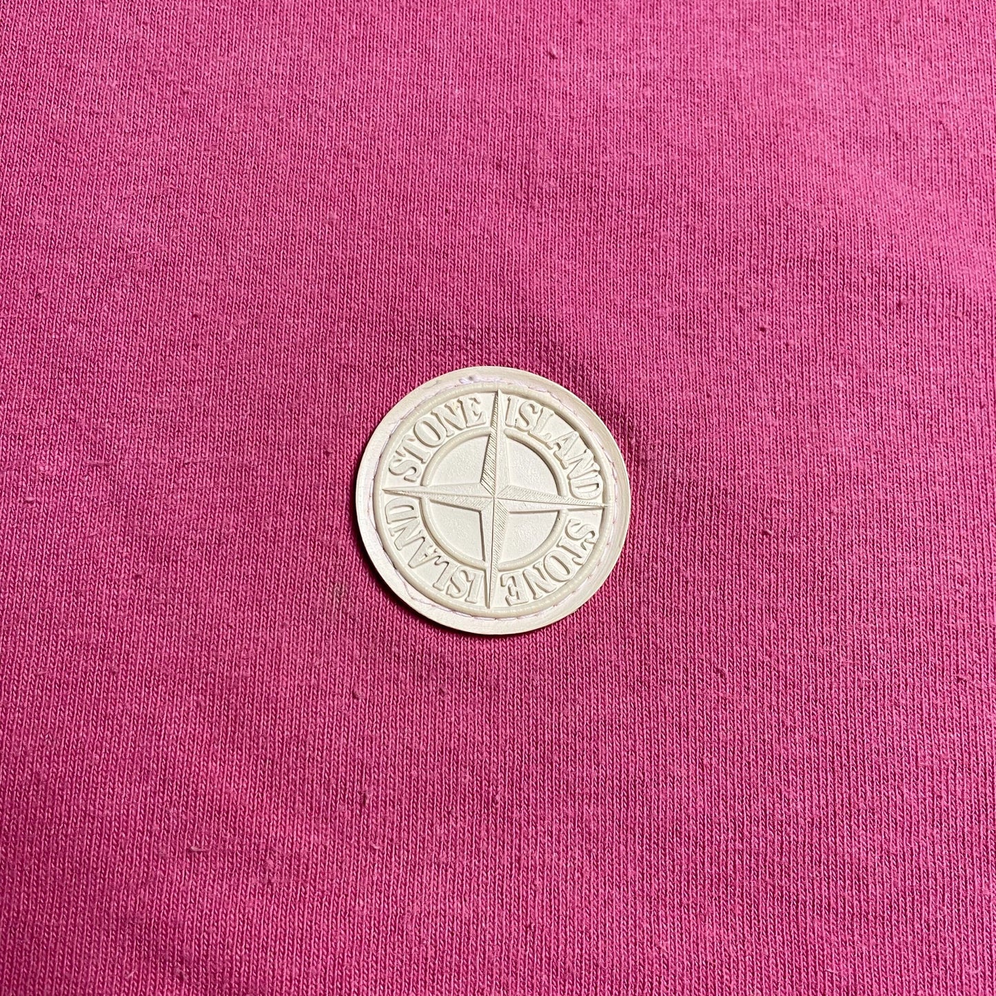 S/S 1988 Pink Rubber Concise Compass Logo T-shirt